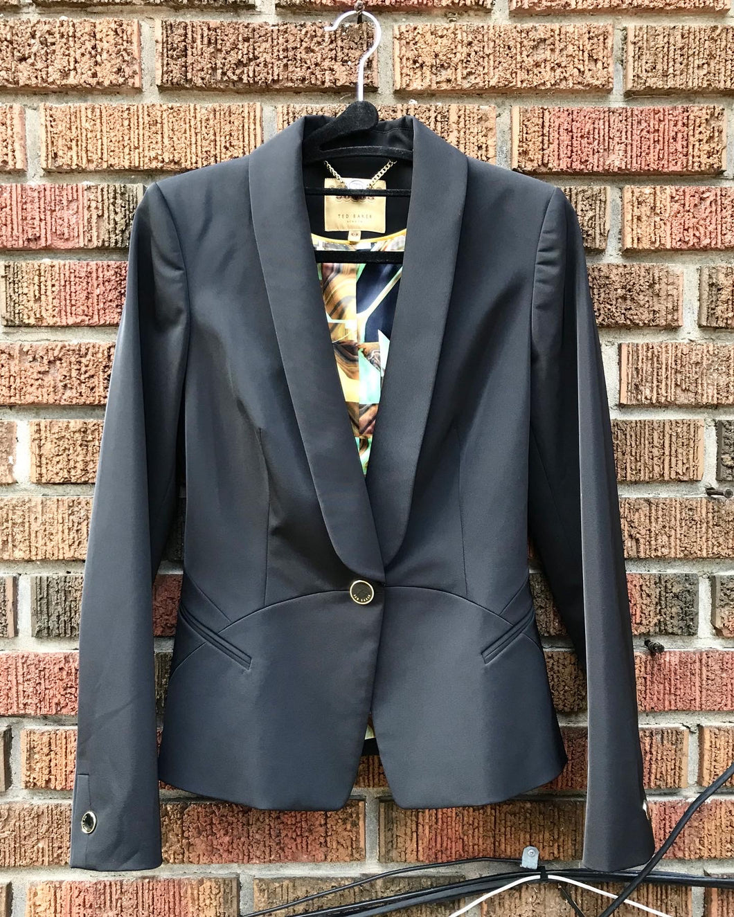 TED BAKER London One Button Techno Blazer