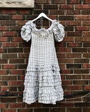 Load image into Gallery viewer, ZIMMERMANN Tiered Ruffle Linen Silk Dress
