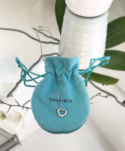 TIFFANY & CO. Extra Mini Open Heart Necklace