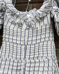 ZIMMERMANN Tiered Ruffle Linen Silk Dress