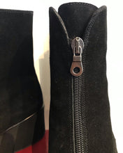 Load image into Gallery viewer, SALVATORE FERRAGAMO Zipper-Up Suede Wedge Ankle Boots
