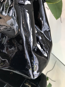 COACH MAD PAT Patent Leather Shoulder Bag