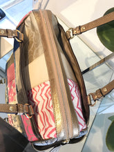 Load image into Gallery viewer, COACH Patchwork Canvas Leather Bowling Tote
