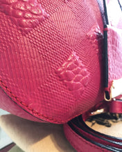 Load image into Gallery viewer, BURBERRY Small Orchard Embossed Leather Bowling Bag
