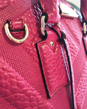 Load image into Gallery viewer, BURBERRY Small Orchard Embossed Leather Bowling Bag
