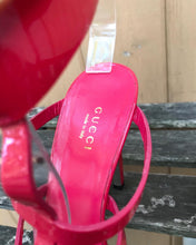 Load image into Gallery viewer, GUCCI Ursula Patent Leather Gladiator High Heel Sandals
