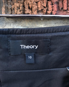 THEORY Lamb Leather Mini Skirt