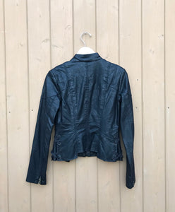 FREE PEOPLE Faux Leather Military Style Jacket