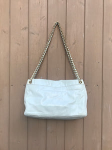 PRADA Leather Flap Bag With Chain Shoulder Strap