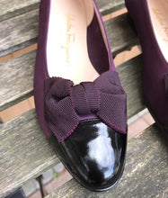 Load image into Gallery viewer, SALVATORE FERRAGAMO Patent Leather Suede Ballet Flats
