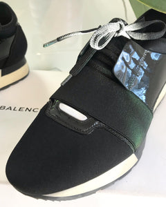 BALENCIAGA Tess S Gomma Black Lace-Up Sneakers