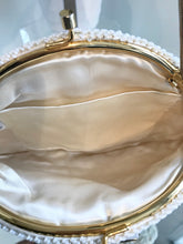 Load image into Gallery viewer, SIMPSON’S Vintage 1960’s White Cream Bead &amp; Sequin Clutch
