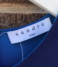 Load image into Gallery viewer, SANDRO Paris Navy Midi Dress

