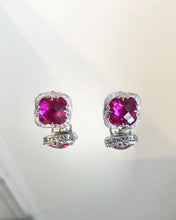 Load image into Gallery viewer, CHARRIOL Gem Stone Sterling Silver Pierced Stud Earrings
