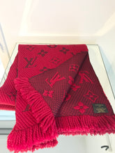 Load image into Gallery viewer, LOUIS VUITTON Wool Silk Blend Logomania Scarf
