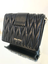 Load image into Gallery viewer, MIU MIU Matelasse Napa Leathr Crystal Embellished Buckle Mini Crossbody Bag
