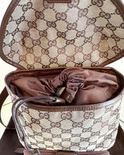 Load image into Gallery viewer, GUCCI Monogram Canvas Flap Backpack
