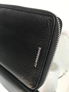 J. LINDEBERG Zipper Leather Wallet