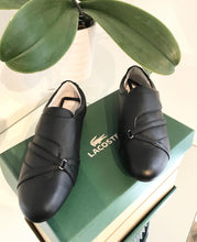 Load image into Gallery viewer, LACOSTE Velcro Embellished Leather Sneakers
