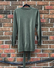 Load image into Gallery viewer, SANDRO Wool Cashmere Blend Tie Front/ Back Sweater
