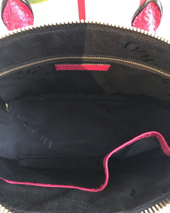 BURBERRY Small Orchard Embossed Leather Bowling Bag