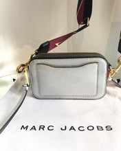 Load image into Gallery viewer, MARC JACOBS Iridescent Silver Colour Block Snapshot Camera Crossbody Bag
