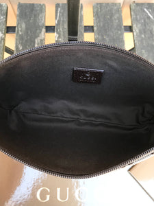 GUCCI GG Canvas Leather Pochette