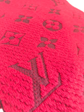 Load image into Gallery viewer, LOUIS VUITTON Wool Silk Blend Logomania Scarf
