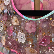 Load image into Gallery viewer, LOUIS VUITTON Flower Sequin Embellished Silk S’less Top
