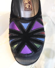 Load image into Gallery viewer, PETER FOX Multi Colour Satin High Heel Pumps
