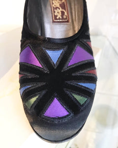 PETER FOX Multi Colour Satin High Heel Pumps