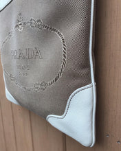Load image into Gallery viewer, PRADA Logo Canvas Leather Crossbody Bag
