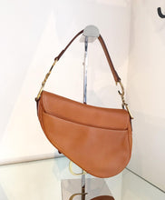 Load image into Gallery viewer, CHRISTIAN DIOR Vintage Tan Saddle Bag
