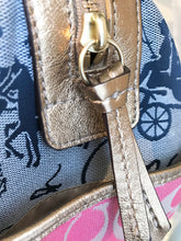 Load image into Gallery viewer, COACH Patchwork Canvas Leather Bowling Tote
