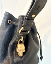 Load image into Gallery viewer, ALEXANDER MCQUEEN Padlock Skull Leather Bucket Bag
