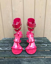Load image into Gallery viewer, GUCCI Ursula Patent Leather Gladiator High Heel Sandals
