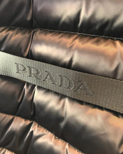 Load image into Gallery viewer, PRADA Puffer Down Coat With Silver Fox Fur Collar and Detachable Hood
