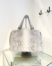 Load image into Gallery viewer, SILVANO BIAGINI Fox Fur Python Handle Bag
