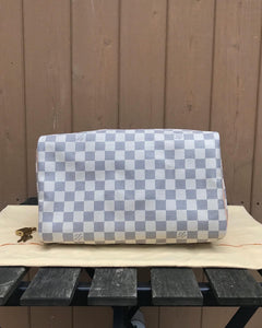 LOUIS VUITTON Damier Azur Canvas Speedy 30