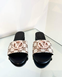 VALENTINO Logo Slide Sandals