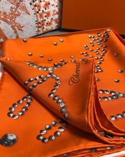 Load image into Gallery viewer, HERMÈS Vintage Silk Carre Scarf/Wrap “Cheval de Legend” by Benoit Pierre Emery
