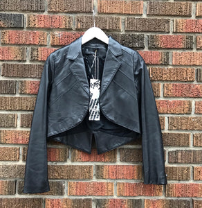 SEVEN EIGHTY Black Leather Jacket