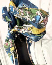 Load image into Gallery viewer, DOLCE &amp; GABBANA Satin Tie Up Platform High Heels
