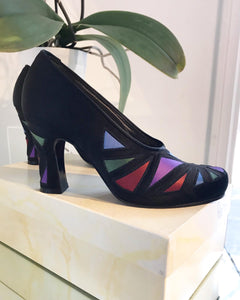 PETER FOX Multi Colour Satin High Heel Pumps