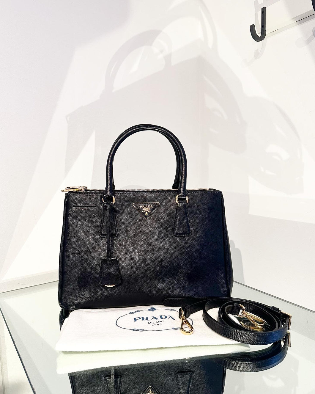 PRADA Small Saffiano Lux Tote