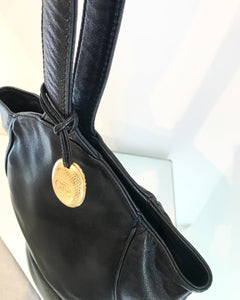 CHRISTIAN DIOR Vintage Lambskin Leather Shoulder Bag
