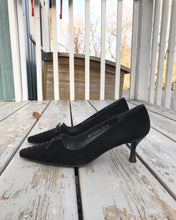 Load image into Gallery viewer, STUART WEITZMAN Suede Lace Up Mid Heel Pumps
