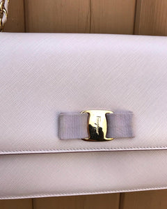 SALVATORE FERRAGAMO Ginny Leather Crossbody Bag