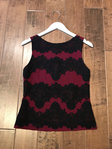 ALICE + OLIVIA Lace S’less Shell