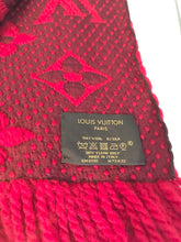 Load image into Gallery viewer, LOUIS VUITTON Wool Silk Blend Logomania Scarf
